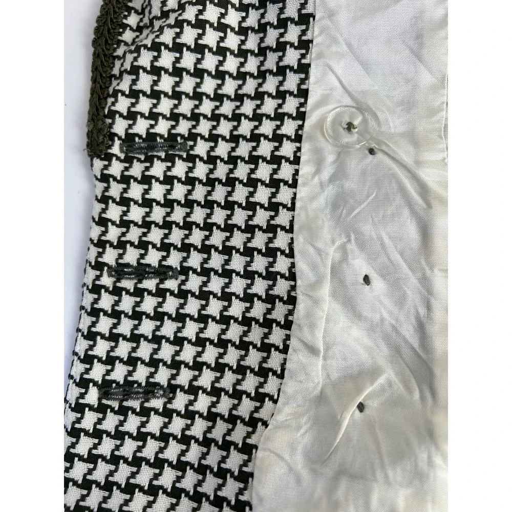 VTG 90s Rina Rossi Houndstooth Skirt Suit Sz 6 Parisian Made USA Career Academia